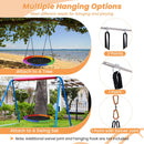 40 Inches Saucer Tree Swing Round with Lights for Kids and Adults