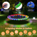 40 Inches Saucer Tree Swing Round with Lights for Kids and Adults by LJGDeals