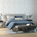 40-Pack 3D Wall Panels with Decorative Diamond Patterns-White by LJGDeals
