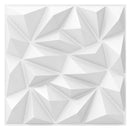 40-Pack 3D Wall Panels with Decorative Diamond Patterns-White by LJGDeals