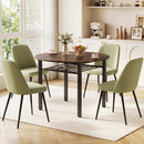 40" Round Dining Table with Storage Shelf for 4 People by DirectDeals