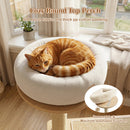 40" Solid Wood Cat Tree with Space Capsule & Sisal Posts