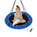 40 Inches Saucer Tree Swing Round with Lights for Kids and Adults by LJGDeals