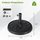 40LBS 21.5Inch Round Outdoor Umbrella Base by LJGDeals