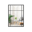 40 x 28 Inch Wall Mounted Mirror Metal Framed Hanging Mirror for Living Room Bedroom-Black by LJGDeals