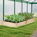 40" x 40" Outdoor Wood Raised Garden Bed-Natural by LJGDeals