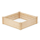 40" x 40" Outdoor Wood Raised Garden Bed-Natural by LJGDeals