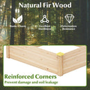 40" x 40" Outdoor Wood Raised Garden Bed-Natural by LJGDeals