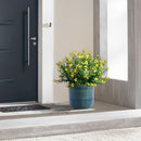 Grid Flowerpot Set of 3 Planters for Patio and Garden