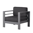Cape Coral - Club Chair - Dark Gray