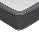 12'' Hybrid Mattress In A Box, Plush Gel Memory Foam Mattress Top With Pocket Coil Base - Gray / White - Queen by HouseOfZazla