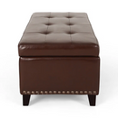 Large Upholstered Ottoman with Storage