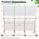 50" W x 49" H Outdoor Privacy Screen, Air Conditioner Fence, All-Weather Vinyl Privacy Fence Screens with Aluminum by HouseOfZazla