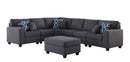 Cooper - Sectional Sofa With Ottomans And Cupholder by Unique Piece Furniture