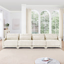 Elegant Sofa With Ergonomic Design And Lumbar Pillows by HouseOfZazla