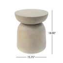 Outdoor Round Top MGO Drum Side Table by HouseOfZazla