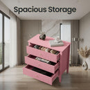 Fluted 3 Drawer Nightstand With Soft Close Slides by HouseOfZazla