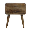 Curved Nightstand by Unique Piece Furniture