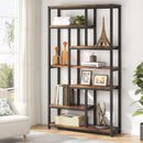 Extra Tall 7 Tier Industrial Etagere Bookcase with 10 Shelves Organizer by HouseOfZazla