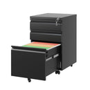 Metal Drawer Mobile File Cabinet With Lock For Home Office Organizer by HouseOfZazla