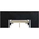 Upholstered Platform Bed With Big Headboard by Unique Piece Furniture