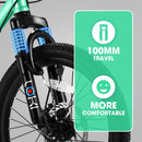 S20101 20" Kids' Bike, Boys Girls Mountain Bike Ages 8-12, 7 Speed Teenager Children Kids' Bicycles, Front Suspension Disc Brake Rear V-Brake, High Steel Frame by HouseOfZazla