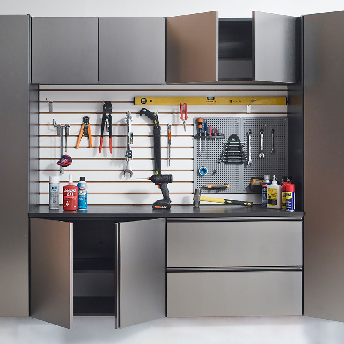 Nova Series - Wall Mounted Garage Cabinet - Dark Gray, photo 3 of 11