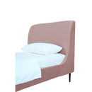 Heather - Upholstered Bed With Curved Headboard by HouseOfZazla