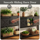 Farmhouse Entryway Table With Sliding Barn Door by HouseOfZazla