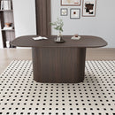 Modern Dining Table With Vertical Striped Legs by HouseOfZazla