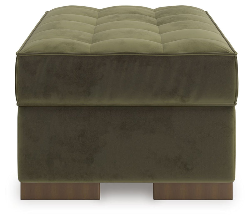 Caspian-Town - Oversized Accent Ottoman - Olive, photo 4 of 5