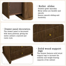 Fluted 5 Drawer Dresser, 45 Inch Tall Modern Chest of Drawers by HouseOfZazla