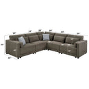 Rylie - Modular Sectional Sofa With Toss Pillows by Unique Piece Furniture