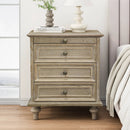 Farmhouse Nightstands with 4 Drawers and Pull-Out Shelf by HouseOfZazla