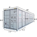 40ft High Cube Container with 4 Side Doors, with Logo