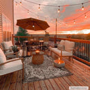 Charcoal Kilmacolm Indoor & Outdoor Area Rug - Clearance