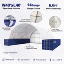 40x40x13 ft Container Shelter with Closed Back Panel by Chery Industrial