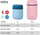 MIRA 9oz Insulated Food Jar Thermo for Hot Food & Soup, Compact Stainless Steel Vacuum Lunch Container - White by TinyTreasures Baby Boutique