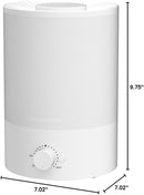 MegaWise Topfill 7-colour Night light humidifier for Kid bedroom with 3.5L Large Capacity, No leakage Design Fine Mist Output Auto Shutoff, Essential Oil Safe Tank by TinyTreasures Baby Boutique