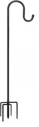 CMASTER Shepherd Hook for Outdoor, 1 Pack 46Inch Bird Feeder Pole with 5 Prong Base Heavy Duty Adjustable Garden Hook for Hanging Plant, Hummingbird Feeder, Lantern(46Inch) by GreenHaven Gardens