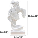 Large Couples Kiss Sculpture,Abstract Art Couple Sculpture Home Furnishing Resin Statue Decoration Romantic Statue Used for Home Decoration, Wedding, Gift by CozyNest Decor