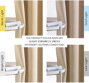 NICETOWN Bedroom Blackout Curtains and Drapes - Window Treatment Thermal Insulated Solid Grommet Blackout Draperies for Kitchen/Cafe (Biscotti Beige, Set of 2, 34 by 50 Inch) by TinyTreasures Baby Boutique