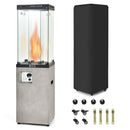 41K BTU Outdoor Propane Gas Patio Heater W/ Lockable Wheels (SAK98052)