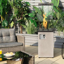 41K BTU Outdoor Propane Gas Patio Heater W/ Lockable Wheels (SAK98052)