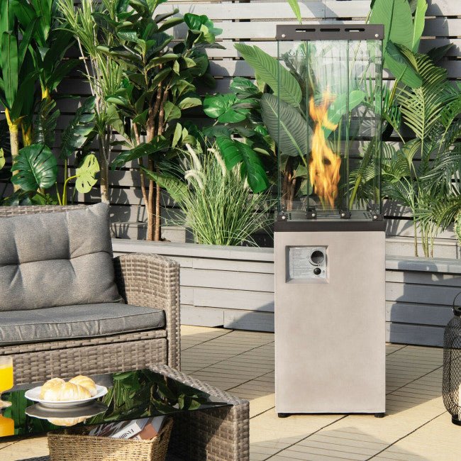 41,000 BTU Outdoor Propane Gas Patio Heater W/ Lockable Wheels (98052550)