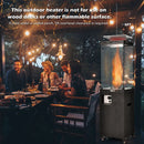 41 000 BTU Propane Patio Heater with Metal Hood by LJGDeals