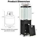 41 000 BTU Propane Patio Heater with Metal Hood by LJGDeals