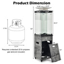 41 000 BTU Propane Patio Heater with Metal Hood by LJGDeals