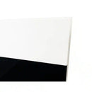 2 Drawer Nightstand, Bedside Table - White / Black