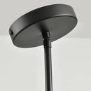 Black Pendant Lights Kitchen Island - Seeded Glass Pendant Light Fixture Multiple Stems Rods (3 Pack with Rod seeded Glass) by CozyNest Decor